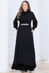 Elisa Tesettür Abiye Siyah