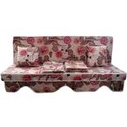 MİRZADE LÜKS SALINCAK MİNDERİ PAMUKLU PANAMA KUMAŞ 10 CM GRİ SÜNGER 3 KİŞİLİK TAM TAKIM-104