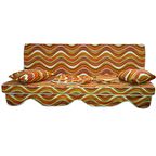 MİRZADE MEDİAN SALINCAK MİNDERİ PAMUK/POLYESTER KUMAŞ GRİ SÜNGER FERMUARLI 3 KİŞİLİK TAM SET KONFORLU ÜRÜN-228