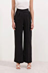 Siyah Yüksek Bel Palazzo Pantolon 6646