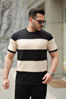 Erkek Parçalı Renk Kısa Kollu Tişört