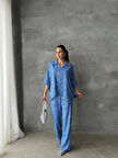 VARAKLI BLUZ PANTOLON TAKIM - Mavi
