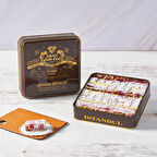 Çifte Kavrulmuş Nar Aromalı Antep Fıstıklı Lokum - Küçük Retro Teneke