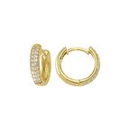 14 Ayar Taşlı Halka Altın Küpe 2,04 gr