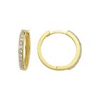 14 Ayar Taşlı Halka Altın Küpe 3,88 gr