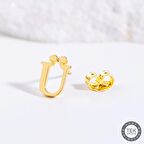 14 Ayar Altın Ü Harf Küpe 0,48 gr