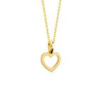 14 Ayar Altın Sade Kalp Kolye 1,83 gr