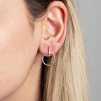 14 Ayar Altın Sallantı Alt Parça Yuvarlak Küpe 1,89 gr