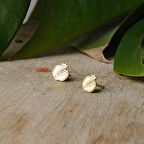 14 Ayar Altın Taşlı Nar Şans Küpe 1,39 gr