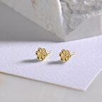 14 Ayar Altın Papatya Küpe 0,89 gr