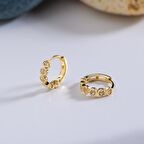 14 Ayar Altın Modern Halka Küpe 1,07 gr