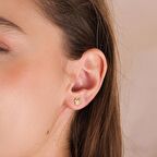 14 Ayar Altın Çocuk Minnie Mouse Küpe 1,19 gr