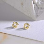 14 Ayar Altın Minik Geometrik Küpe 1,25 gr