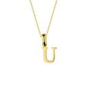 14 Ayar Altın U Harfi Kolye 1,55 gr