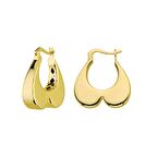 14 Ayar İtalyan Kalp Altın Küpe 4,15 gr