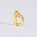 14 Ayar Altın D Harfi Kolye Ucu 0.62 gr