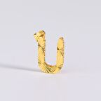 14 Ayar Altın Ü Harfi Kolye Ucu 0.69 gr