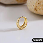 14 Ayar Altın Minik Tek Halka Küpe 0,85 gr