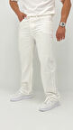 Cora Baggy Denim Beyaz Erkek Jean Pantolon