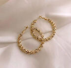 Halka Tasarım Çelik Küpe Sns302011