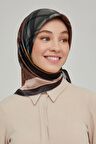 Armine Yeni Sezon 2022 İlkbahar Yaz Serisi %100 İPEK Twill Ekose Desen Eşarp 8620D-09