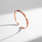 Ayetel Kürsi Yazılı İnce Bakır Bilezik