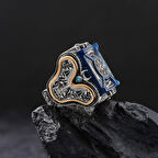 Özel İşlemeli Asalet Gümüş Yüzük