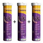 Immuferon Sambucus Nigra + Vitamin C + Beta Glucan + Çinko + Vitamin D3 20 Efervesan Tablet 3'lü Paket