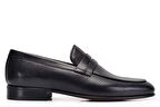 Siyah Loafer Kösele Erkek Ayakkabı -11584-