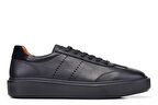 Siyah Bağcıklı Sneaker Erkek Ayakkabı -12432-