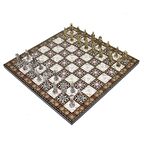 Küçük Boy Metal Osmanlı Bizans Satranç Takımı ve S