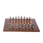 Orta Boy Metal Truvalılar Satranç Takımı Antik ve 