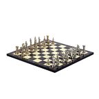 Orta Boy Metal İngiliz Satranç Takımı Parlak ve Ce