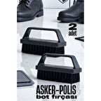 ModaCar Sert Kıllı Asker-Polis Bot Fırçası - Leke Çıkarıcı Elbise Fırçası 2 ADET