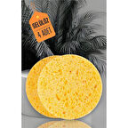 ModaCar Doğal Selülöz Yüz Yıkama Cilt Temizlik Süngeri 4 ADET