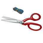 Brezilya Mundial Stili Paslanmaz Çelik Somunlu 10inç Makas / HS-1109 (10 inç)