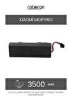 Xiaomi Mop Pro (STYTJ02YM) Robot Süpürge Uyumlu Batarya 3500 mAh - Muadil Ürün