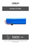 Viomi V5 Pro Robot Süpürge Uyumlu Batarya 5800 mAh - Muadil Ürün