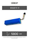  Wiami FX-9 Robot Süpürge Uyumlu Batarya 5800 mAh - Muadil Ürün