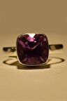 AMETİST KARE  DOĞAL TAŞ YÜZÜK - AK443