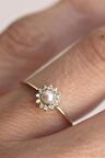 SWAROVSKİ İNCİ YÜZÜK - AK0509
