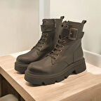 Belfast Siyah Deri Bot