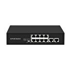 8 Port 10/100 +2 Gigabit Uplink Poe Switch