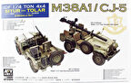 AFV Club AF35S99 1/35 Ölçek, IDF M38A1/CJ5 (2 models set) Tank Savarlı Jeep, Plastik Model kiti