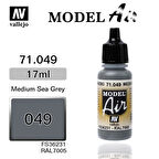 Vallejo 71049 18 ml. Sea Grey, Model Air Serisi Model Boyası