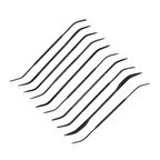 Vallejo T03003 Eğik Uclu Eğe Seti, 10 Adet