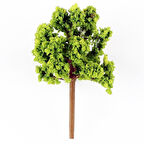 Hobbytime 7 Cm. Yuvarlak Formlu Bahar Yeşili Ağacı Modeli, 3 Adet