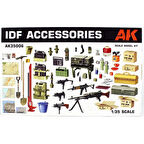 AK 35006 1/35 Ölçek, İsrail Ordusu Aksesuarları, Plastik Model Kiti