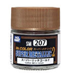 Mr.Hobby SM-207 10 ml. Super Rich Gold, Metallic Colors-II Serisi Model Boyası