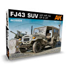 AK 35004 1/35 Ölçek, FJ43 Tenteli SUV (IDF ve LAF Silahlı), Askeri Araç Plastik Model Kiti